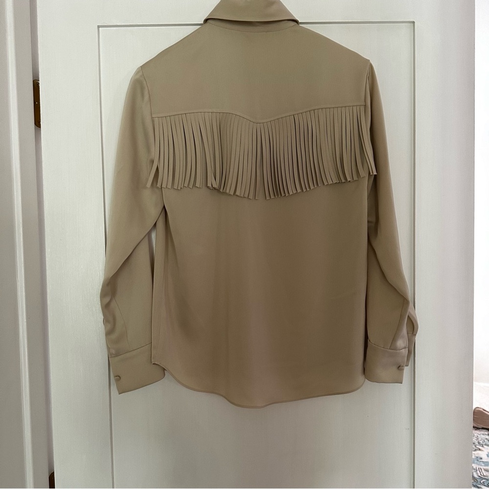 WAYF Button Down with Fringe
